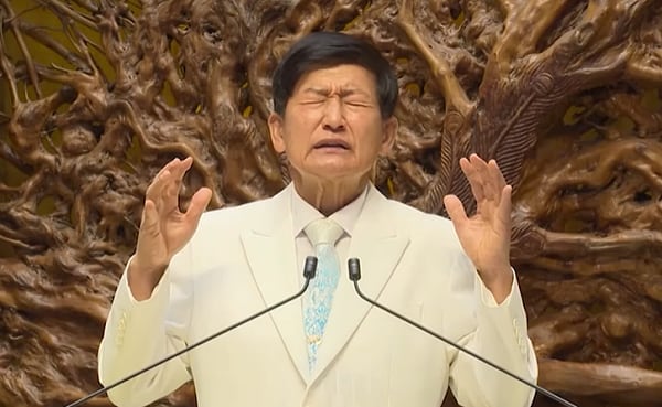 JMS 총재 정명석. photo JMS 공식 유튜브