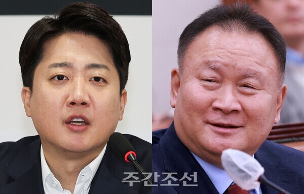 왼쪽부터 이준석 개혁신당 의원, 이상민 전 국민의힘 의원. photo 뉴시스 / 편집 주간조선