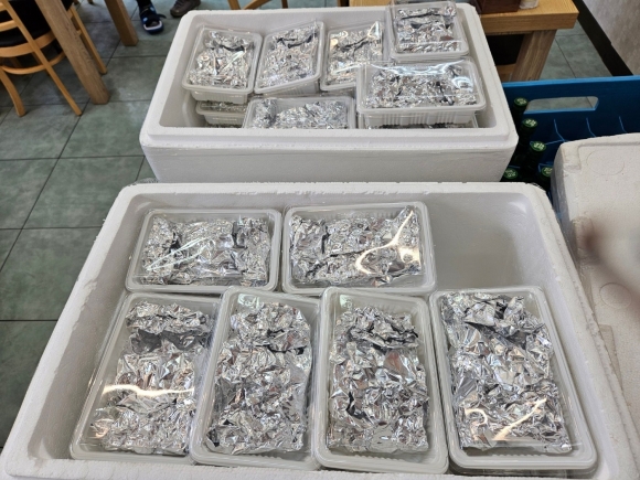 군 간부를 사칭해 주문한 돼지불백 50인분. photo 온라인 커뮤니티 캡처