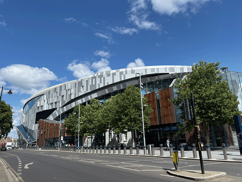 런던 토트넘에 위치한 토트넘 홋스퍼 스타디움 전경. photo 이용규 기자