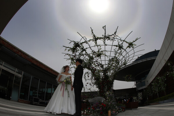 야외 결혼식 모습. photo 뉴스1