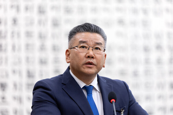 지난 10월 서울 여의도 국회에서 열린 법제사법위원회 감사원 등에 대한 국정감사에 출석한 유병호 감사원 감사위원이 의원 질의에 답변하고 있다. photo 뉴스1