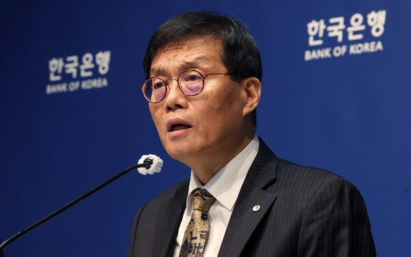 이창용 한국은행 총재가 지난 10월 23일 서울 중구 한국은행에서 열린 금융통화위원회 금리 결정에 대한 기자간담회에서 발언하고 있다. photo. 뉴스1