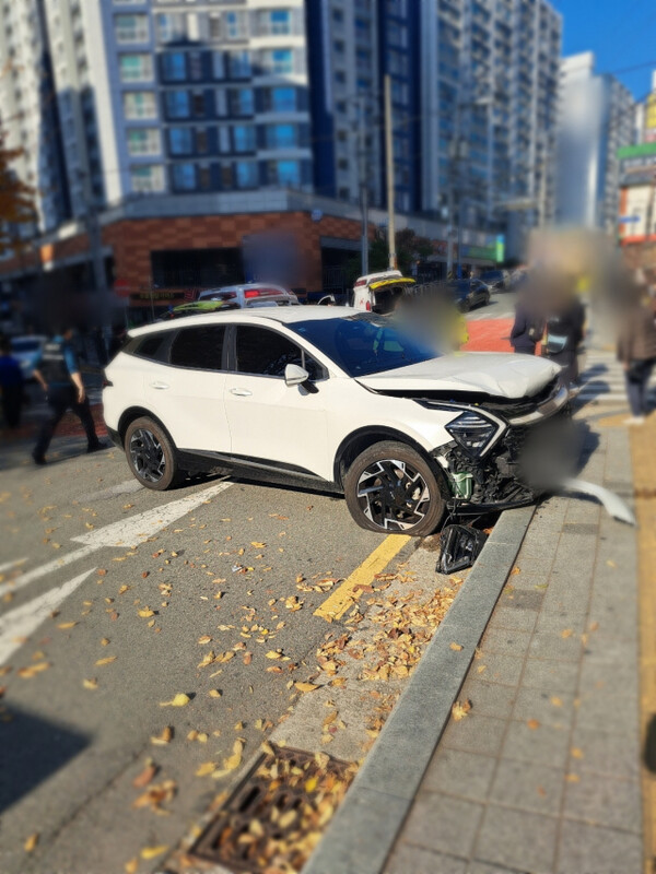사고 현장. photo 부산남부경찰서 제공