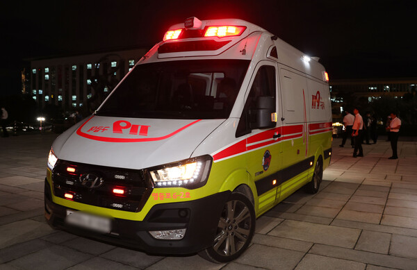 출동한 구급차. photo 뉴스1